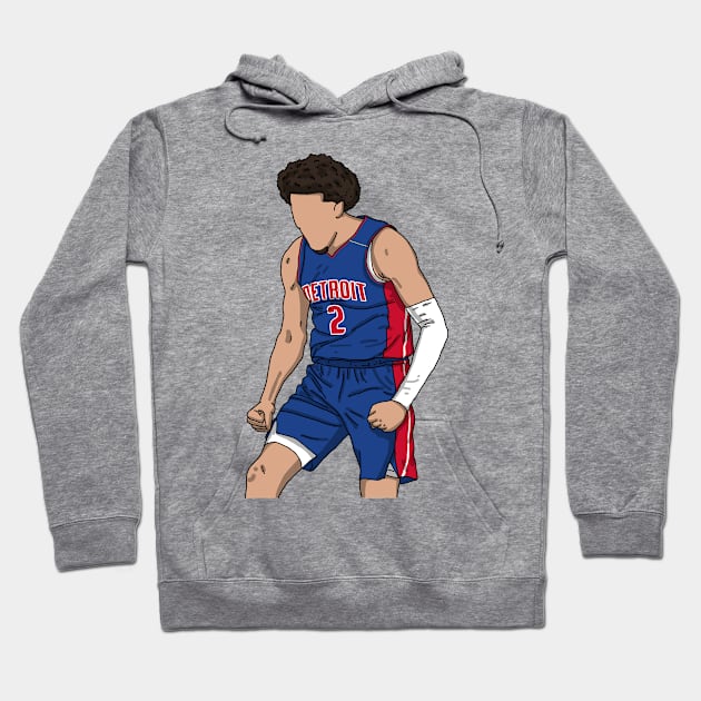 Cade Cunningham Celebration Hoodie by Luna Illustration